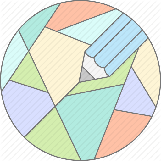 Art, Graphic Design, Mosaic, Pencil Icon