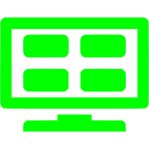 Lime Channel Mosaic Icon