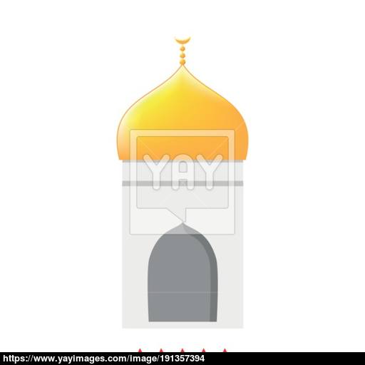 Mosque Icon Different Color Vector