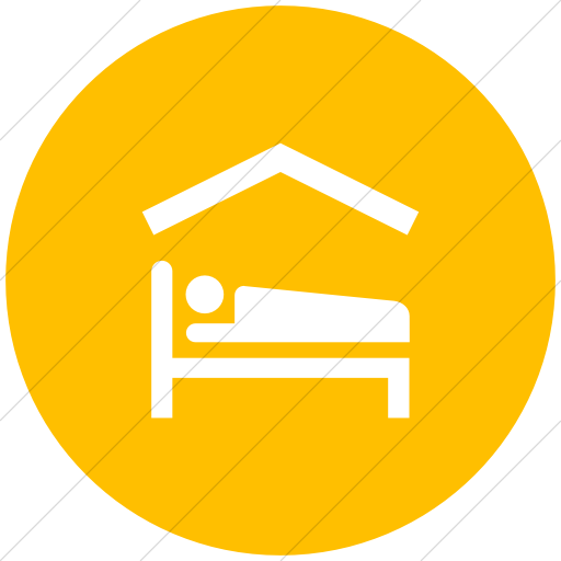 Flat Circle White On Yellow Ocha Humanitarians