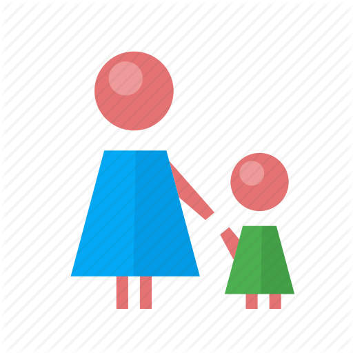 Child, Mother, Mother With Child Icon