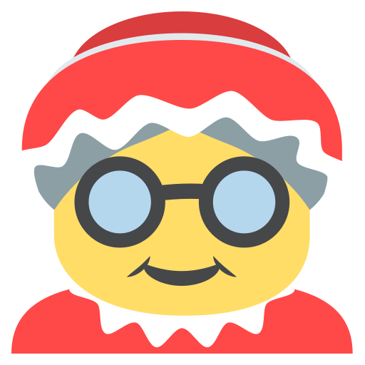 Mother Christmas Emoji Emoticon Vector Icon Free Download Vector