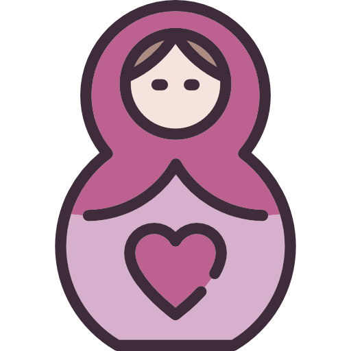 Matryoshka, Doll, Russian, Mother Icon