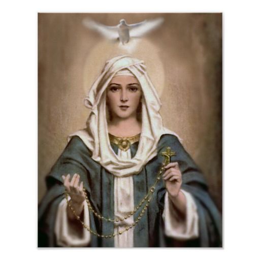 Our Lady Of The Rosary Poster