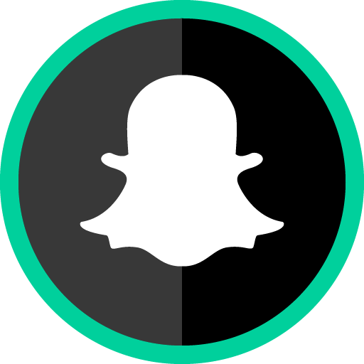 Free Snapchat Green Round Social Media Icon