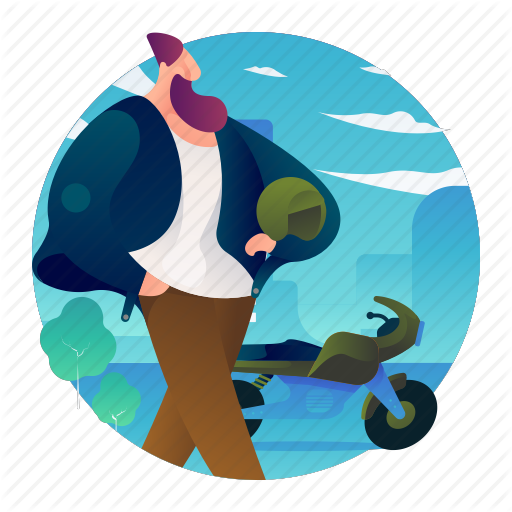 Bike, Biker, Hog, Motorbike Icon