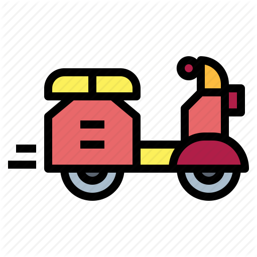 Motorbike, Motorcycle, Scooter, Transport, Vespa Icon