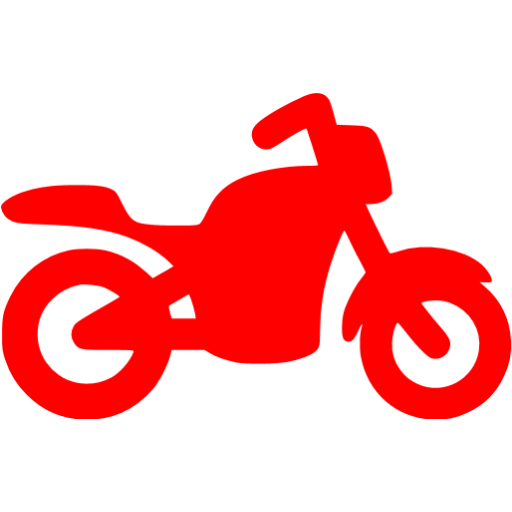Red Motorcycle Icon