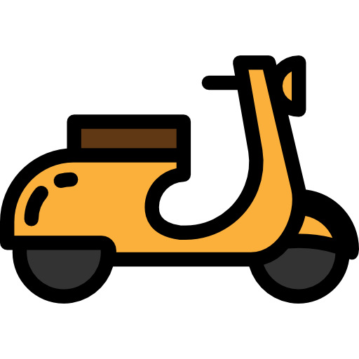 Transport, Motorbike, Vespa, Transportation, Scooter, Motorcycle Icon