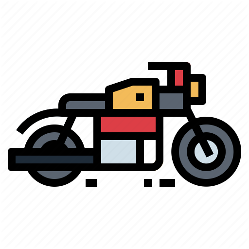 Bike, Chopper, Motorbike, Transportation, Vehicle Icon