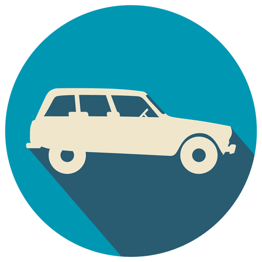 Vintage Car Flat Icon