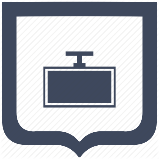 Mount, Set, Shield, Top, Tv Icon