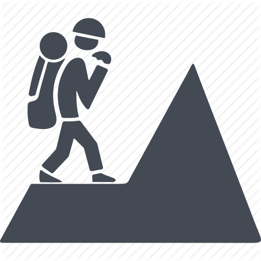 Climb, Climber, Mountain, Rock Climbing Icon