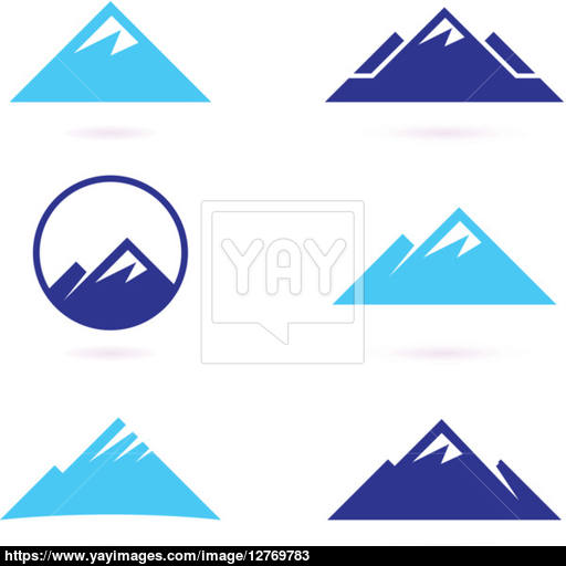 Hill Or Mountans Isolated On White Vector