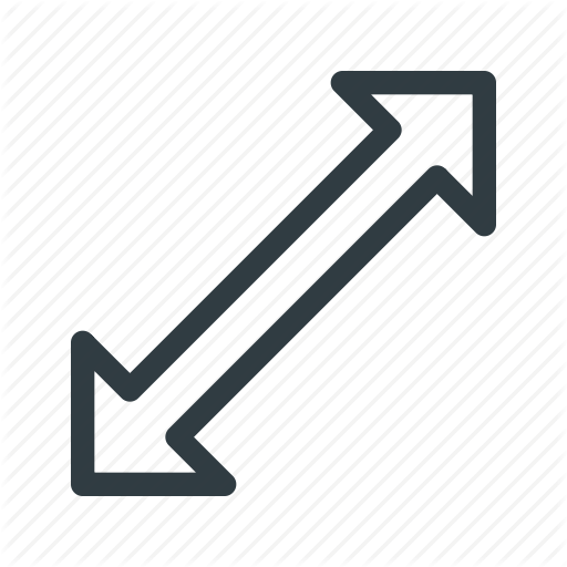 Cursor, Diagonally, Mouse, Pointer, Scale Icon