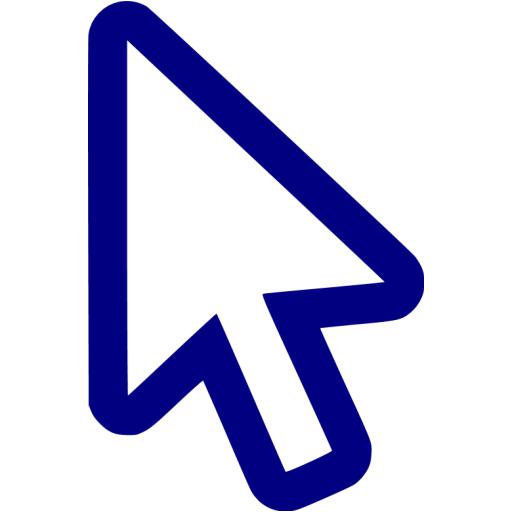 Navy Blue Cursor Icon
