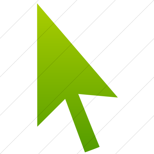 Simple Green Gradient Classica Mouse Pointer Icon