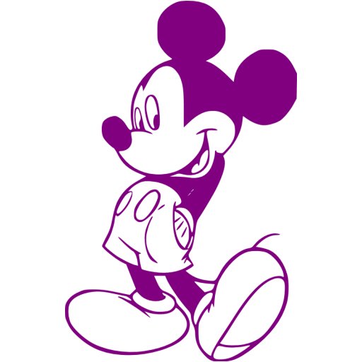 Purple Mickey Mouse Purple Mickey Mouse Icon