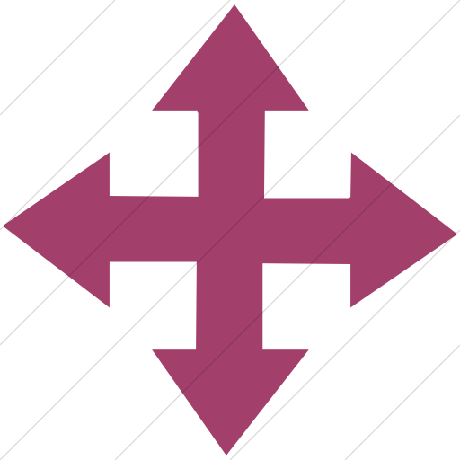 Simple Pink Classic Arrows Move Icon