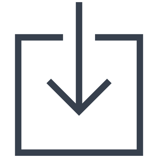 Arrow, Direction, Down, Download, Move Icon