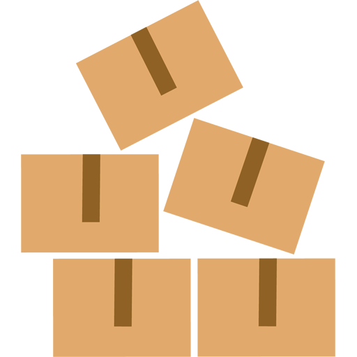 Moving And Packing Brown Icon