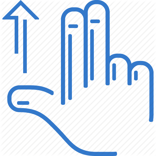 Finger, Hand, Move Up, Touch, Touch Top Icon