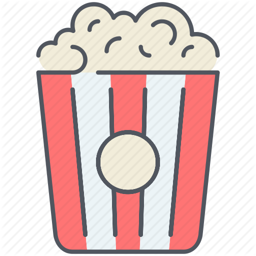 Cinema, Entertainment, Film, Movie, Multimedia, Night, Popcorn Icon