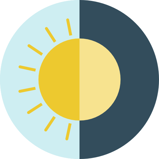 Miscellaneous, Moon, Sun, Day And Night Icon
