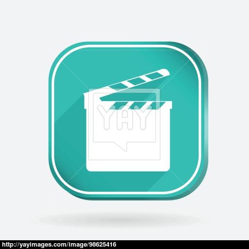 Slate Board Color Square Icon Vector