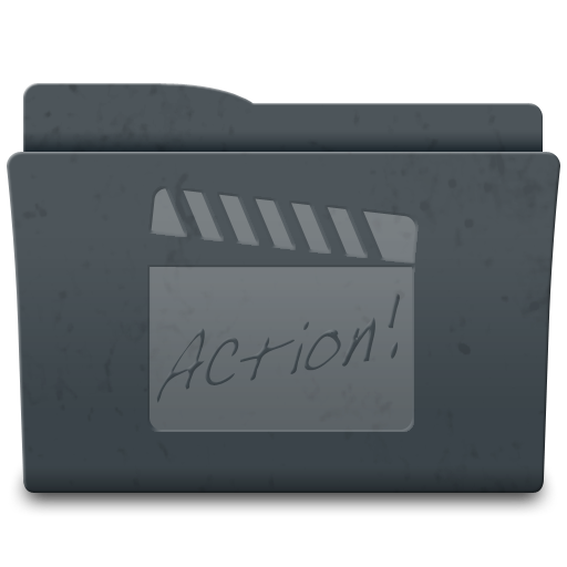Movies, Folder Icon Free Of Leox Graphite Icons