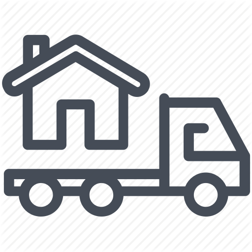 Home, Moving, Relocation, Truck Icon