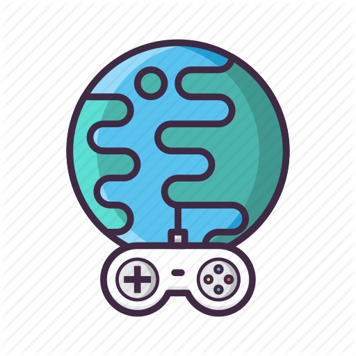 Controller, Earth, Game, Internet, Multiplayer, Online Icon