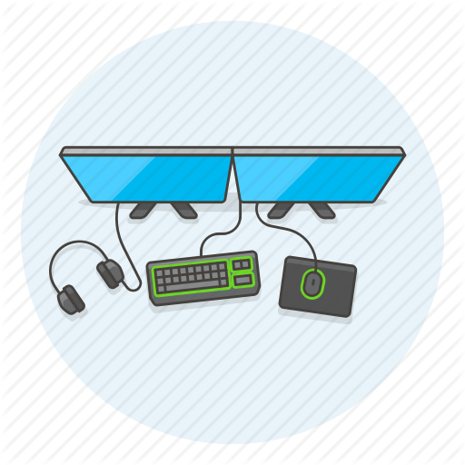 Desk, Equipment, Fun, Game, Multiplayer, Play, Video Icon