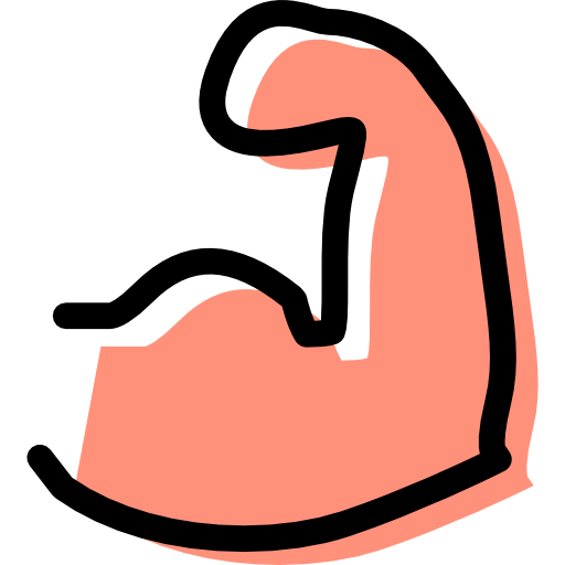 Muscles Flat Icon