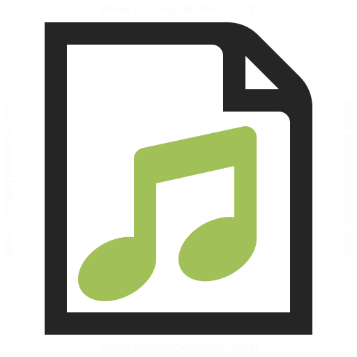 Document Music Icon Iconexperience