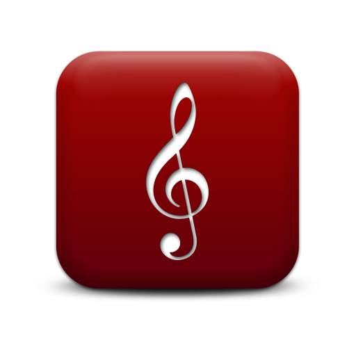 Red And White Music Icon Images