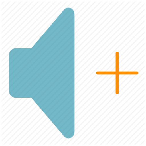 Multimedia, Music, Speaker, Ui, Up, Vol, Volume Icon