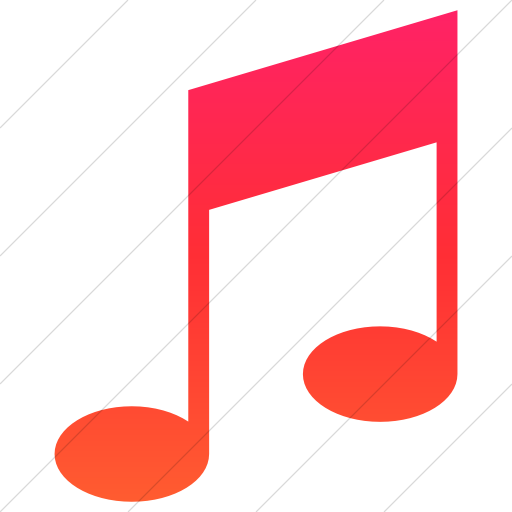 Simple Ios Orange Gradient Raphael Music Icon