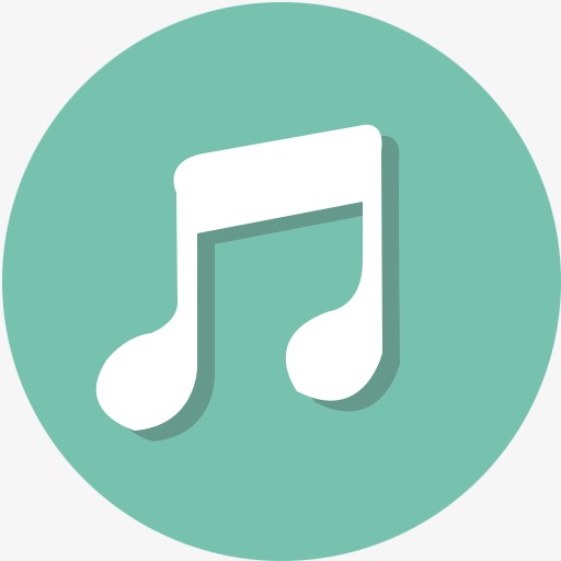 Icon, Flat Round Icon, Note, Music Png Image And Clipart For Free