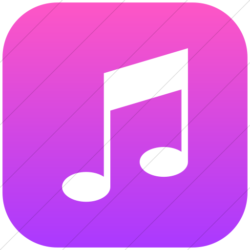 Flat Rounded Square White On Ios Pink Gradient Raphael