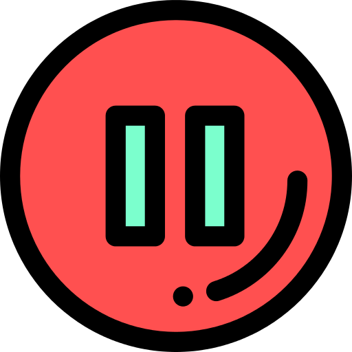 Music Player Pause Button Png Icon