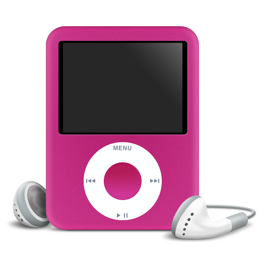 Pink Ipod Music Player Icon Free Icons Download