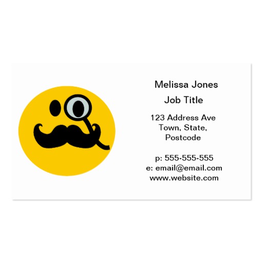 Smiley Business Card Templates Bizcardstudio
