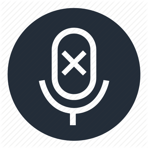 Microphone, Mute Icon