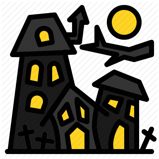 Haunted, House, Mystery, Old, Vintage Icon