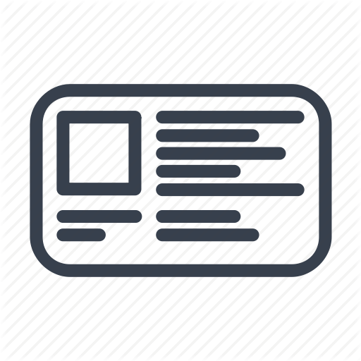 Business, Card, Name, Resume, Summary, Visit Icon