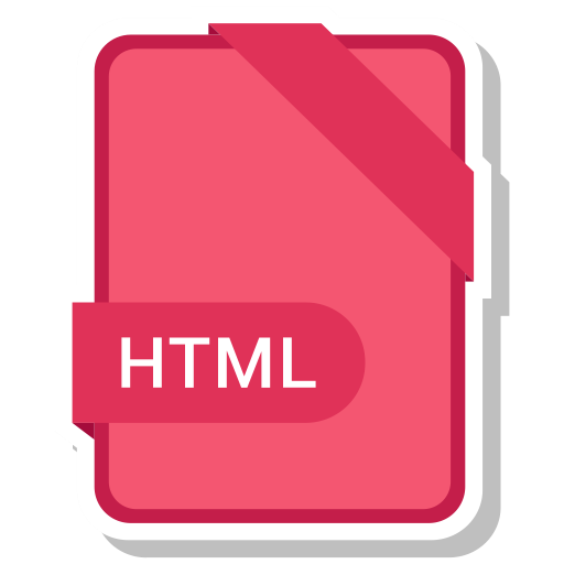Html, File, Extension, Name Icon