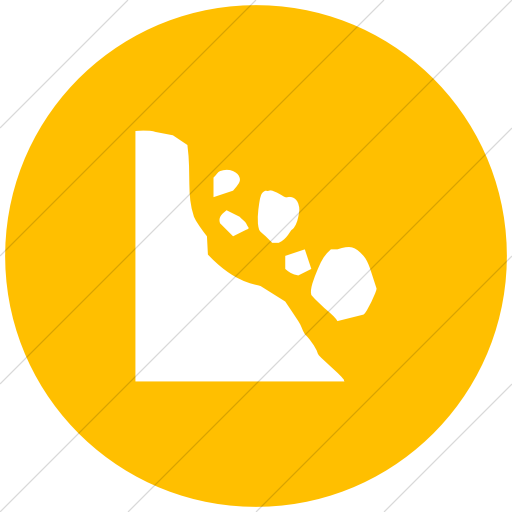 Flat Circle White On Yellow Ocha Humanitarians Disaster