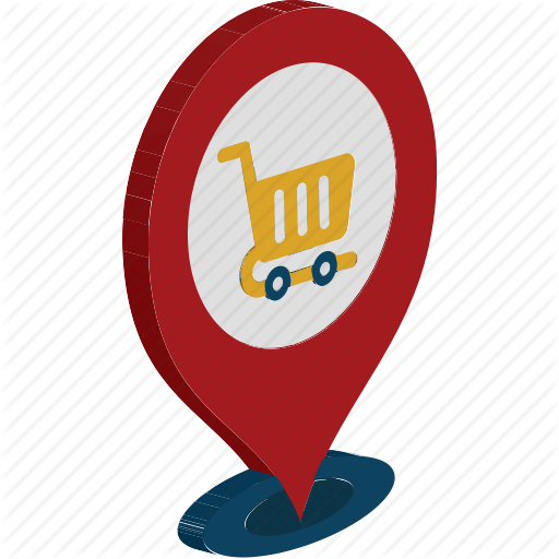 Location Pin, Mall Location, Map Pin, Store Location, Stores