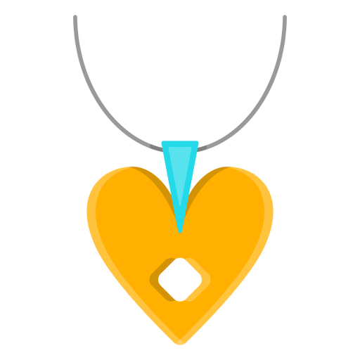 Necklace With Heart Pendant Vector